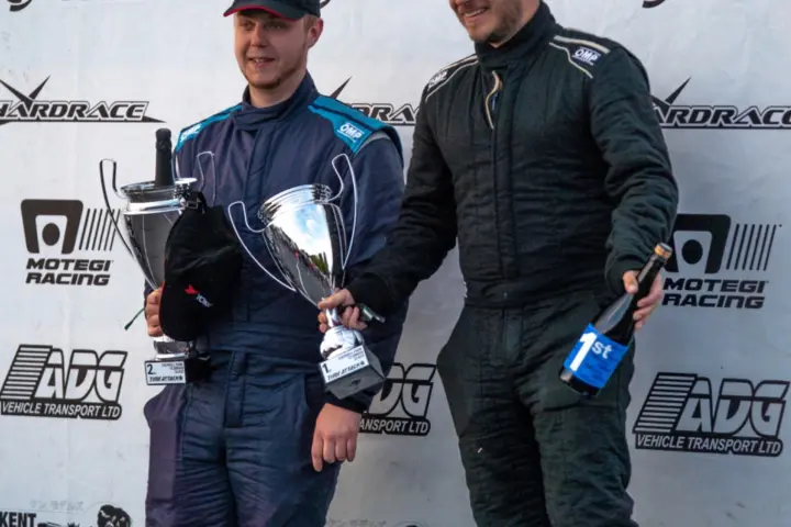 MMT on the podium at the 2026 Time Attack finale, Cadwell Park