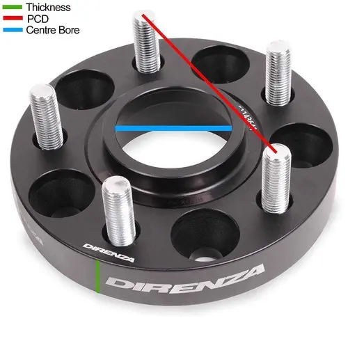 VW to Nissan – 25mm Wheel Spacer PCD Adapters – Pair – 5×112-5×114.3
